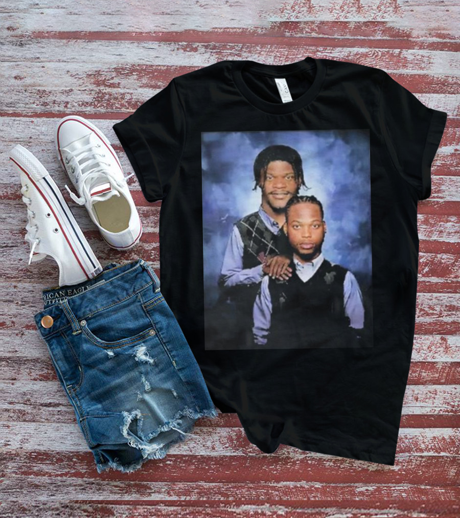 Lamar Jackson And Derrick Henry Step Brothers Movie Parody Baltimore Ravens T-Shirt