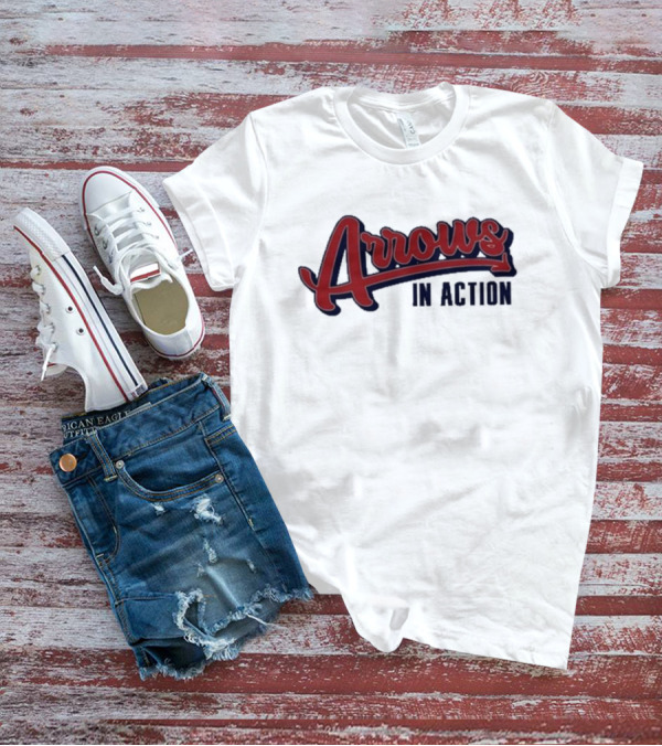 Arrows In Action Vintage Athletic Script T-Shirt