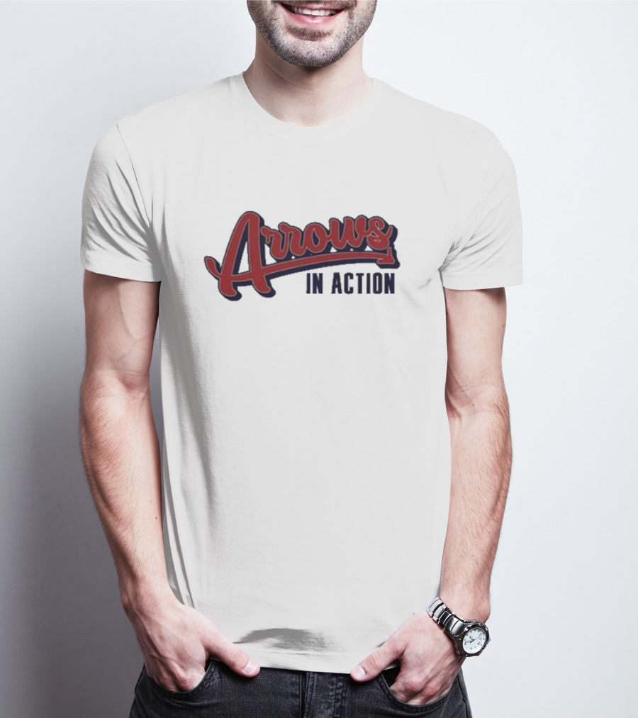 Arrows In Action Vintage Athletic Script T-Shirt