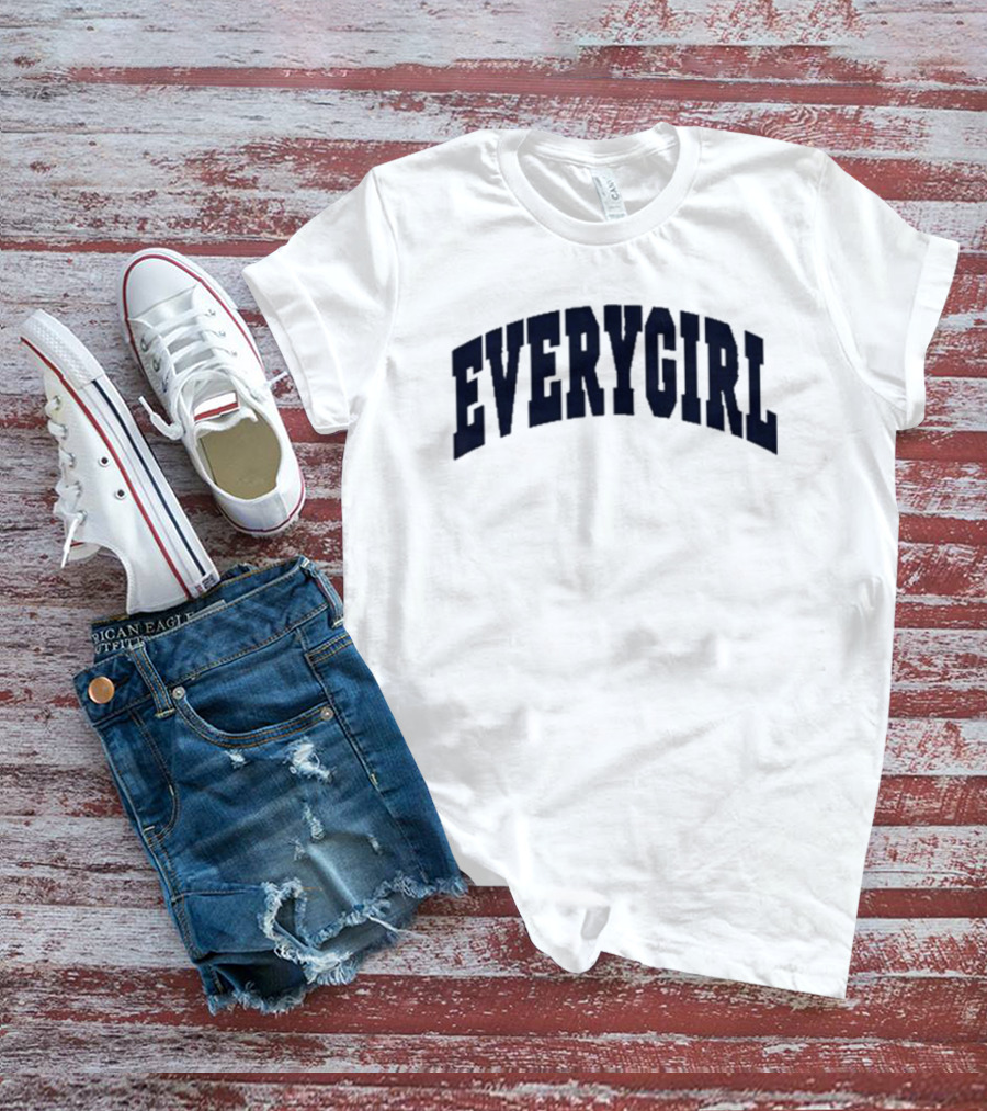 Everygirl Heather Grey Varsity T-Shirt