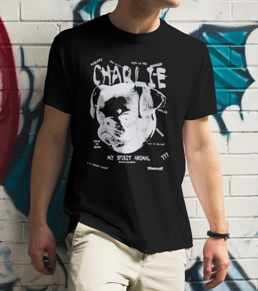 Zlitay Charlie Griffon Yes Or No My Spirit Animal Dogface Eyes T-Shirt