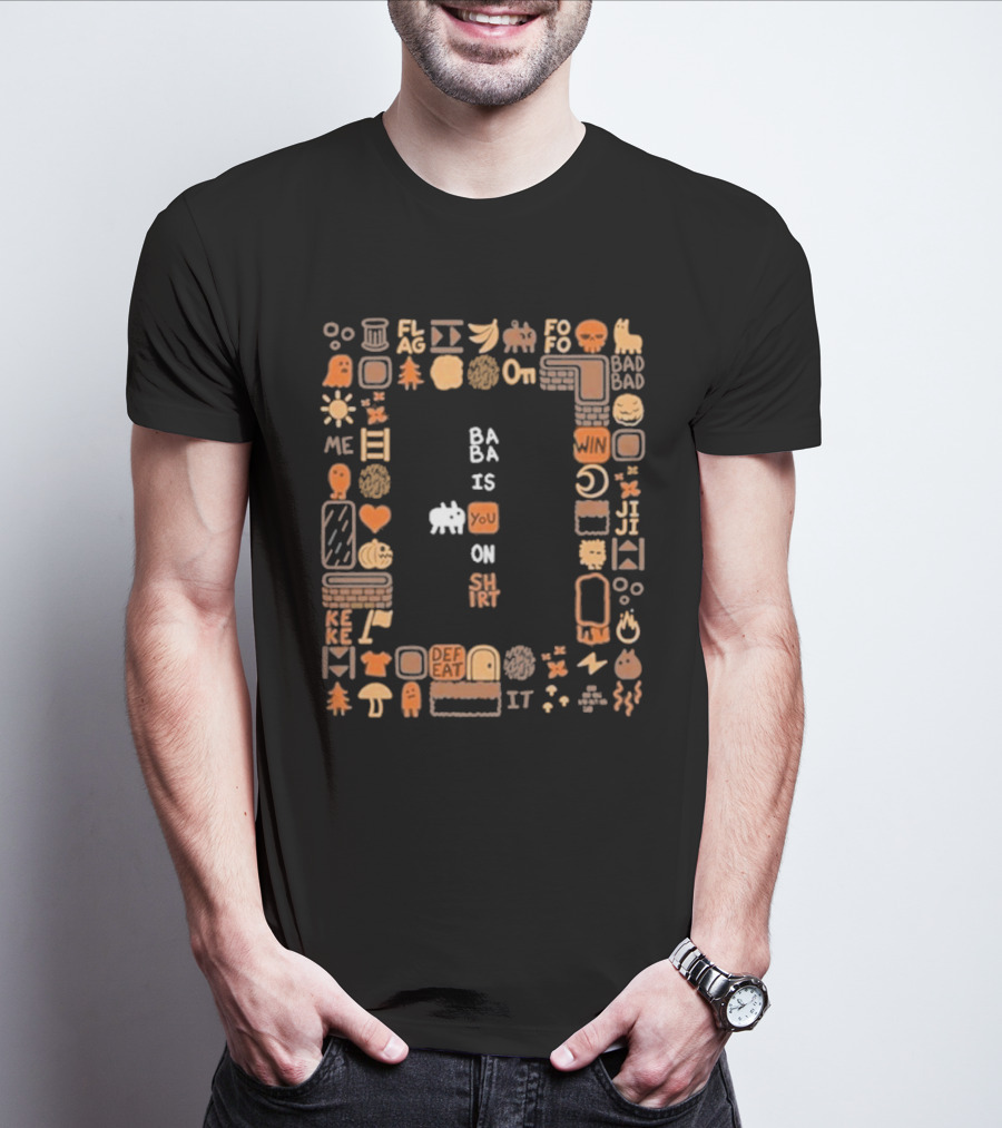 Ba Ba Is You On Shirt Iconic Game Elements T-Shirt