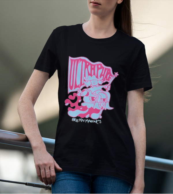 Briston Maroney Ultrapure Pink And Blue Caricature T-Shirt