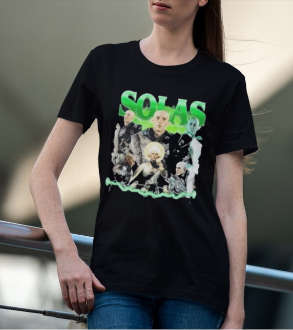 Solas Dragon Age Multiple Portraits Green Aesthetic Fan T-Shirt
