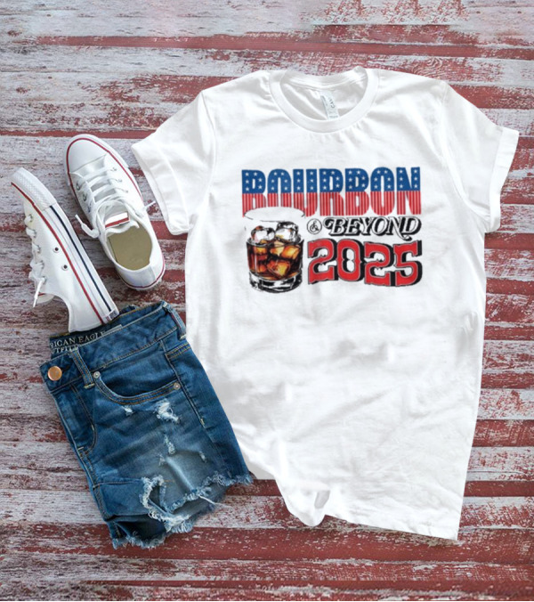 Bourbon And Beyond 2025 Stars And Stripes Whiskey Glass T-Shirt