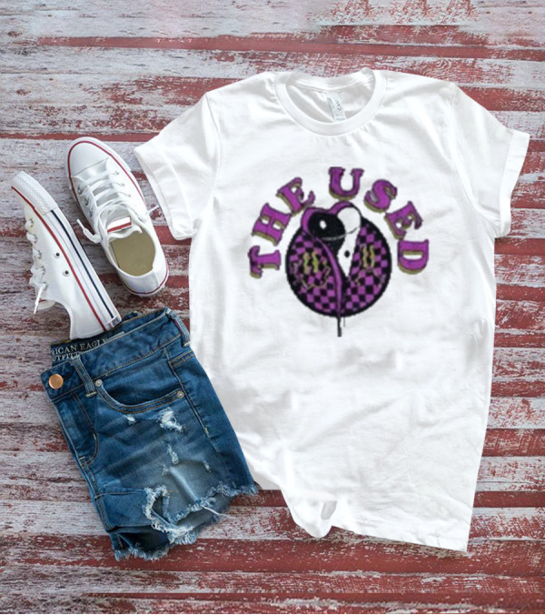 The Used Intertwined Yin Yang Checkered Heart T-Shirt