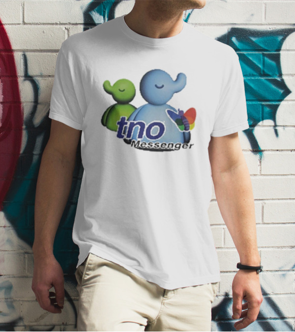 TNO Messenger Cute Elephant Avatars With Colorful Butterfly T-Shirt