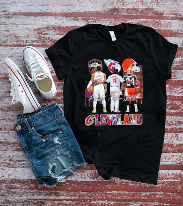 Cleveland Cavaliers Guardians Browns Mitchell Ramirez Chubb Signature T-Shirt