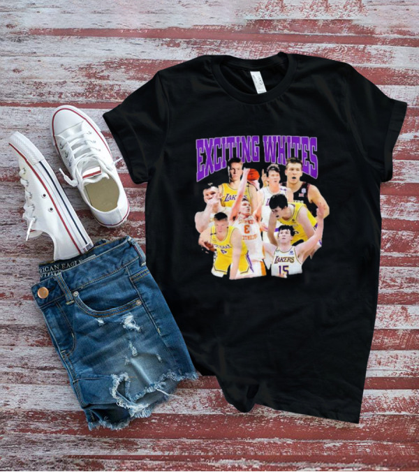 Exciting Whites Dalton Knecht Austin Reaves Lakers Basketball T-Shirt