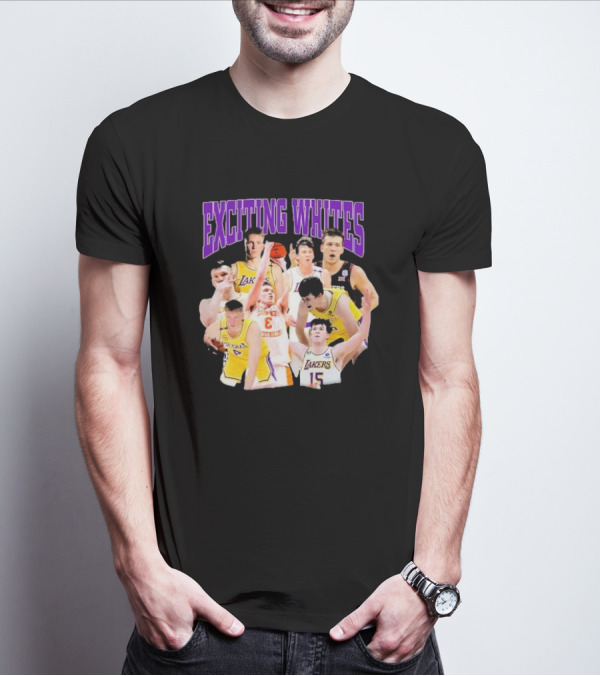 Exciting Whites Dalton Knecht Austin Reaves Lakers Basketball T-Shirt