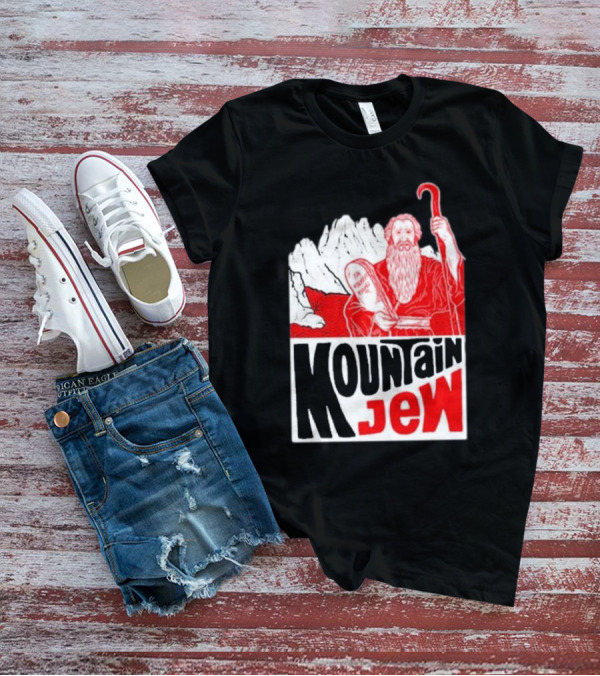 Nwt Mountain Jew Nature Old Men Cool Moses With Ten Commandments T-Shirt