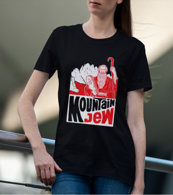 Nwt Mountain Jew Nature Old Men Cool Moses With Ten Commandments T-Shirt