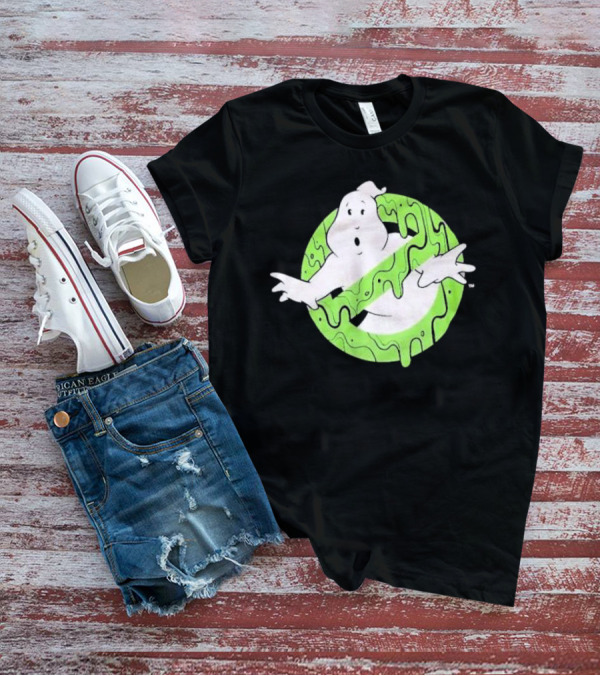 Ghostbusters Slime Logo Green Kids T-Shirt