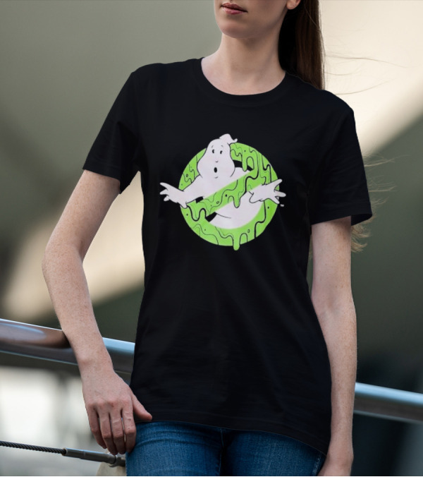 Ghostbusters Slime Logo Green Kids T-Shirt