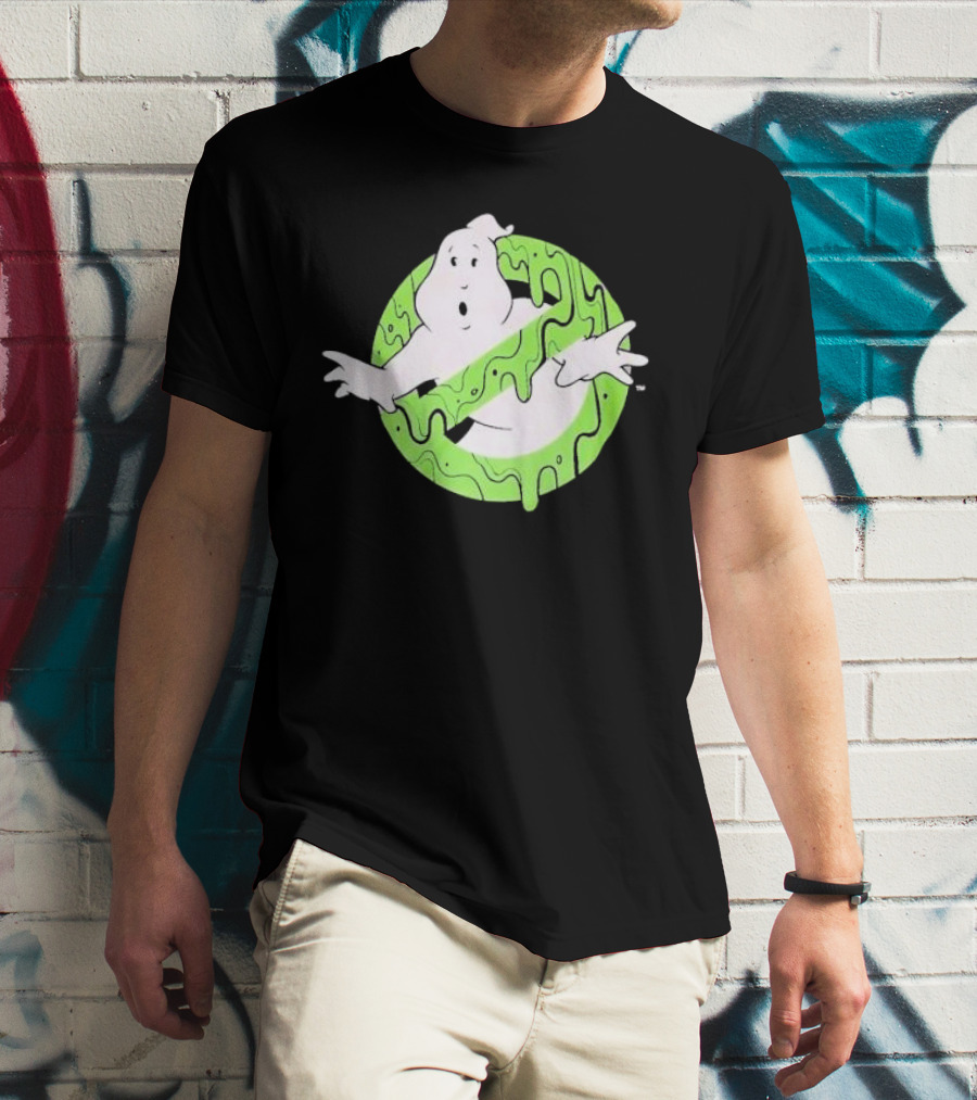Ghostbusters Slime Logo Green Kids T-Shirt