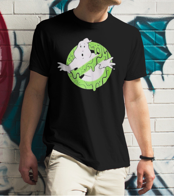 Ghostbusters Slime Logo Green Kids T-Shirt