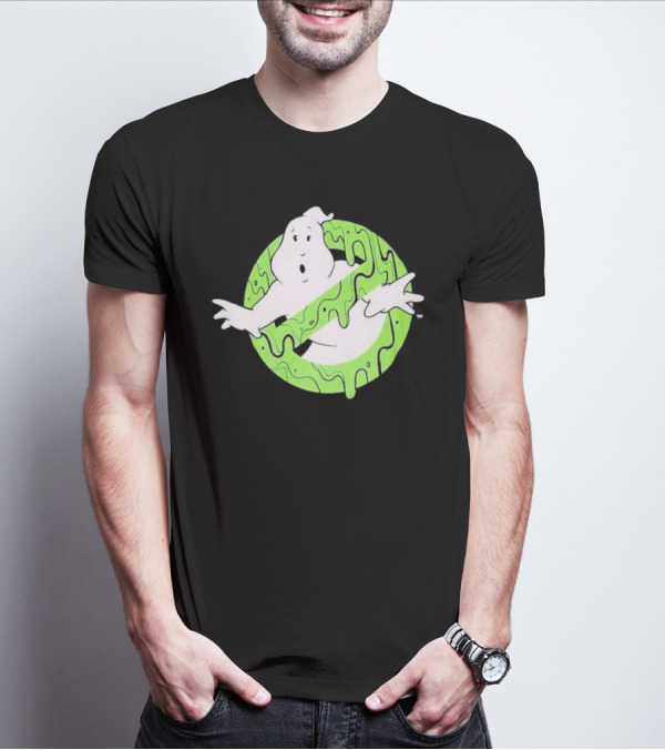 Ghostbusters Slime Logo Green Kids T-Shirt