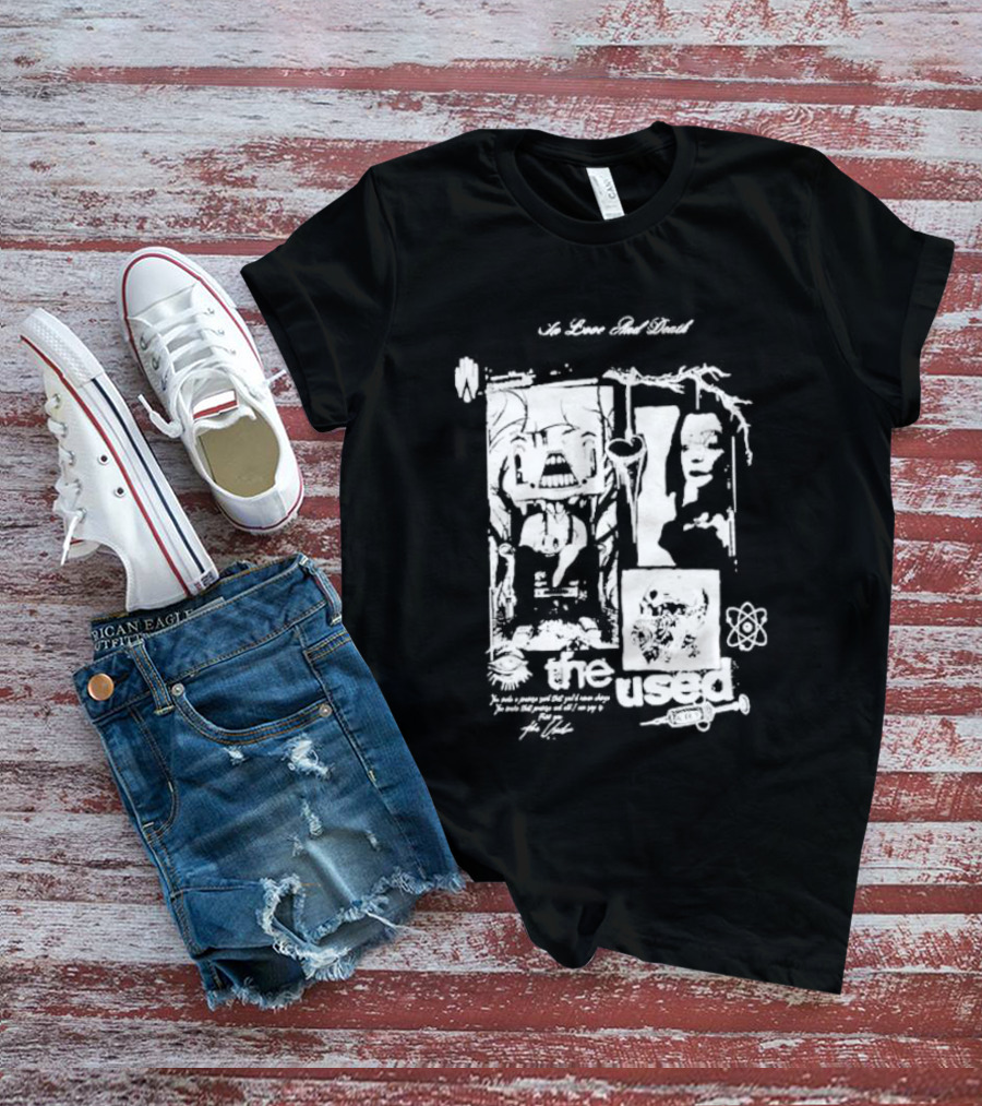 The Used Albums No Love And Death In Love And Death T-Shirt