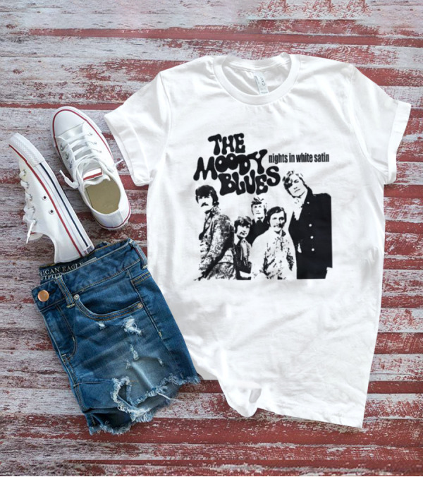 The Moody Blues Nights In White Satin Vintage Band Photo T-Shirt