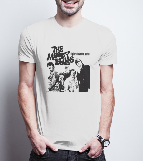The Moody Blues Nights In White Satin Vintage Band Photo T-Shirt