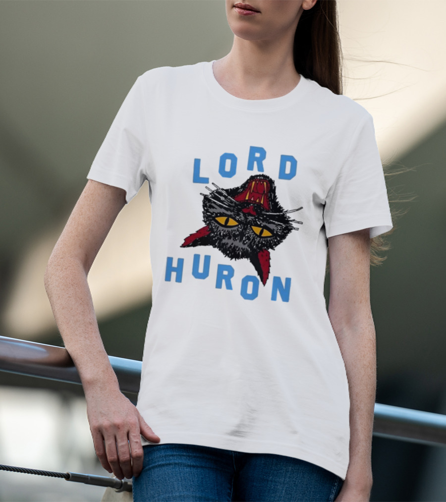 LORD HURON Upside Down Cat T-Shirt