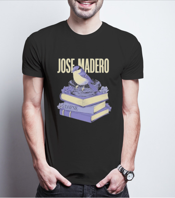 José Madero Dafne Bird On Books T-Shirt