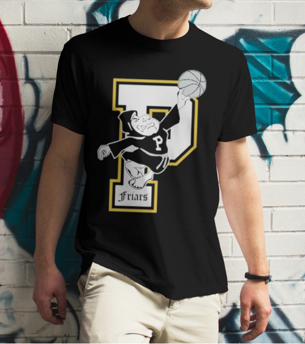 P Friars Basketball Dunking Mascot T-Shirt