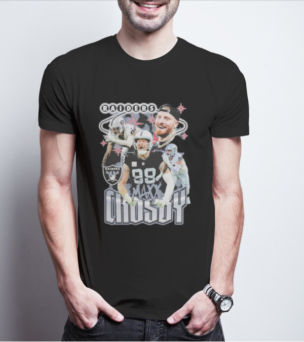 Maxx Crosby Raiders NFL Football Star Las Vegas Player T-Shirt