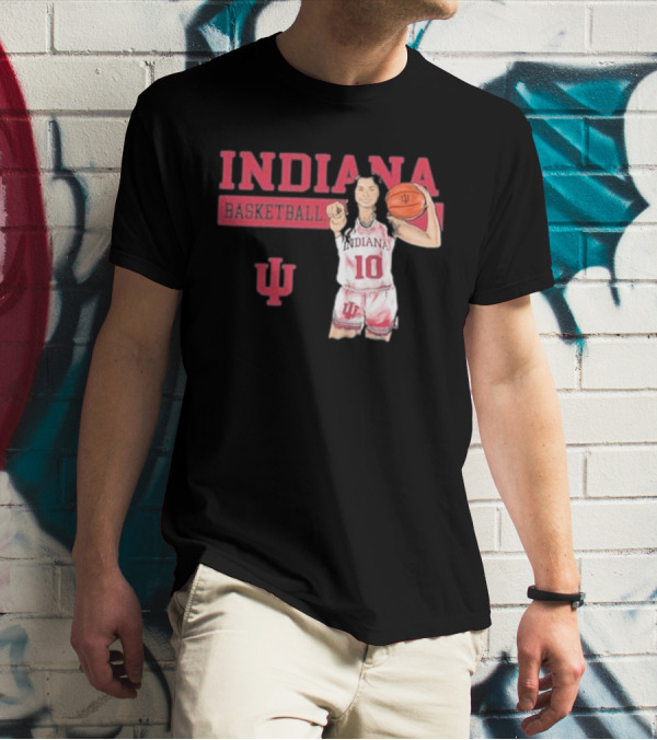 Indiana Basketball Vintage Sport Grey T-Shirt