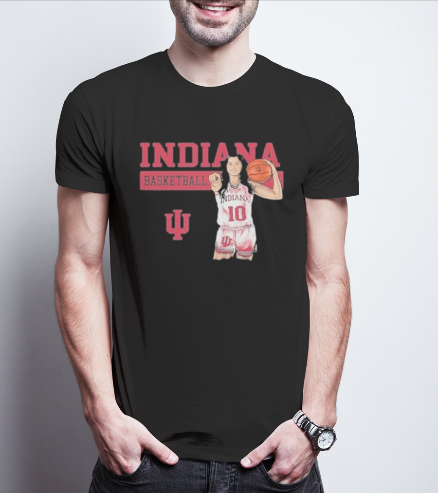 Indiana Basketball Vintage Sport Grey T-Shirt
