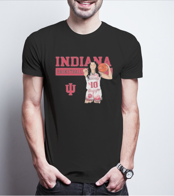 Indiana Basketball Vintage Sport Grey T-Shirt