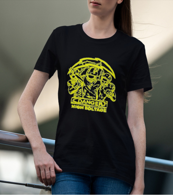 Los Angeles Chargers Danger High Voltage Football Team Players T-Shirt