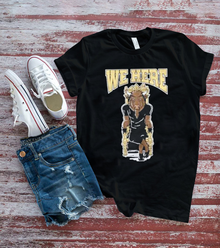 WE HERE Buffalo Bull King On Throne T-Shirt