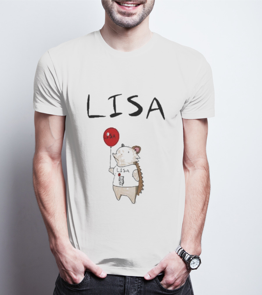 Natural Habitat Lisa Hedgehog Holding Red Balloon T-Shirt