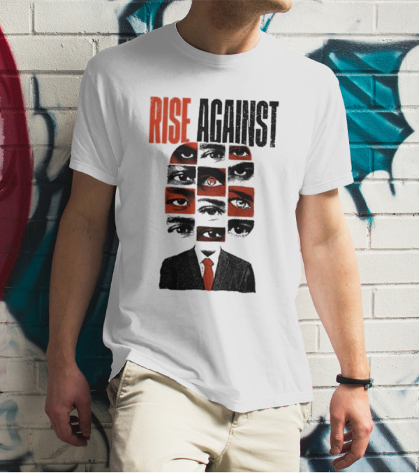 RISE AGAINST Eyes And Suit Big Brother Surveillance T-Shirt