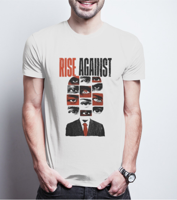 RISE AGAINST Eyes And Suit Big Brother Surveillance T-Shirt