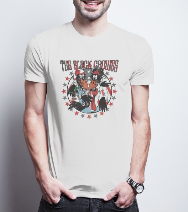 The Black Crowes Cartoon Stars Circle T-Shirt