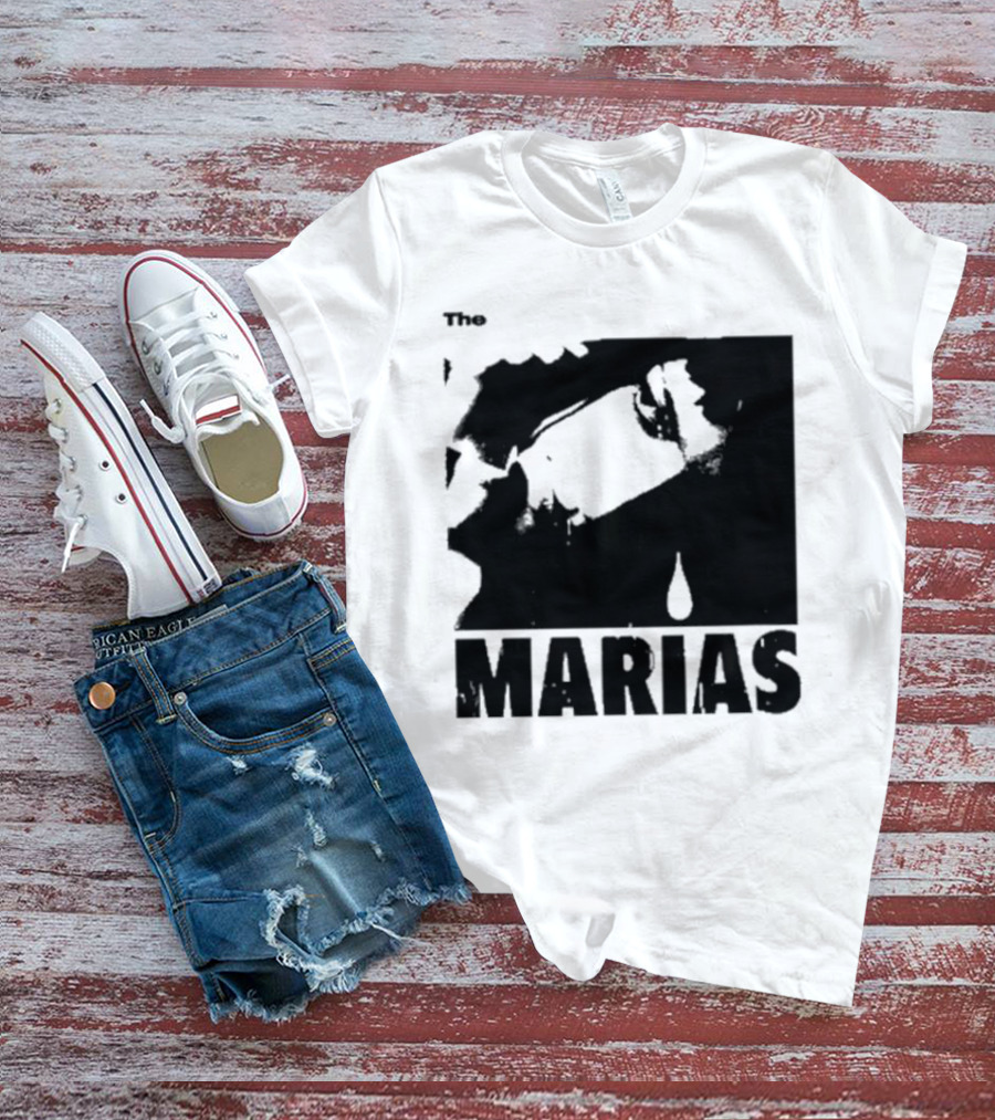 The Marias María Monochrome Teardrop Image T-Shirt