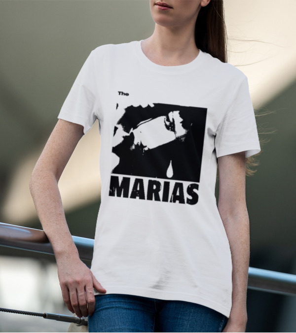 The Marias María Monochrome Teardrop Image T-Shirt