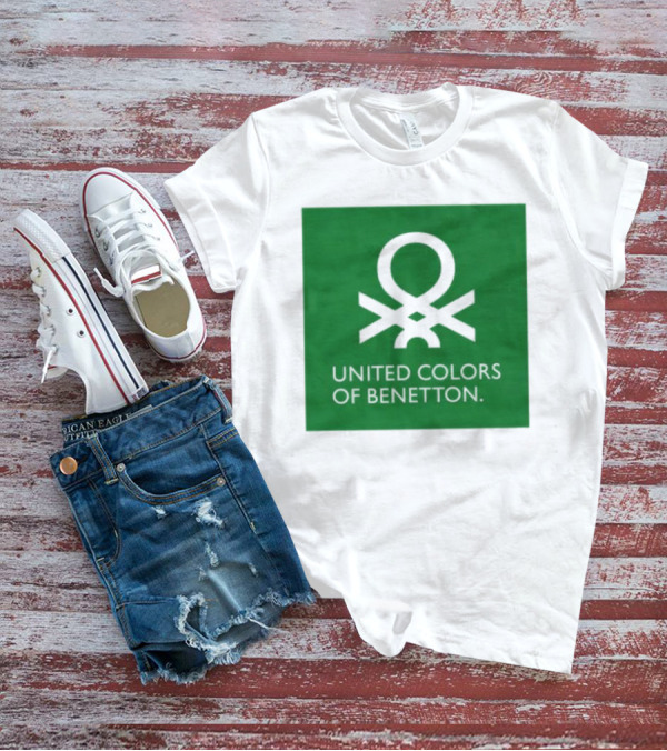 United Colors Of Benetton Green Emblem Fashion Brand T-Shirt