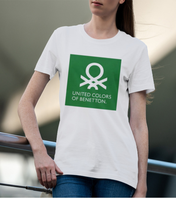 United Colors Of Benetton Green Emblem Fashion Brand T-Shirt