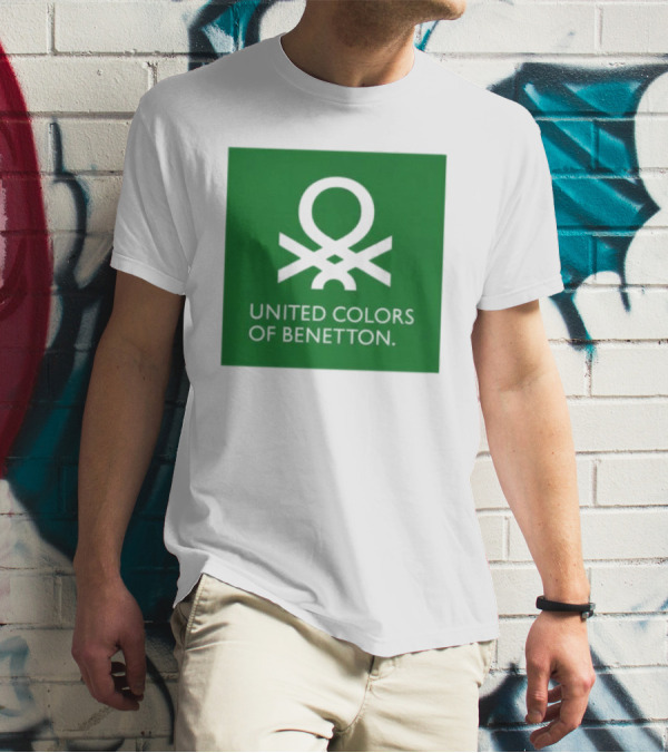 United Colors Of Benetton Green Emblem Fashion Brand T-Shirt