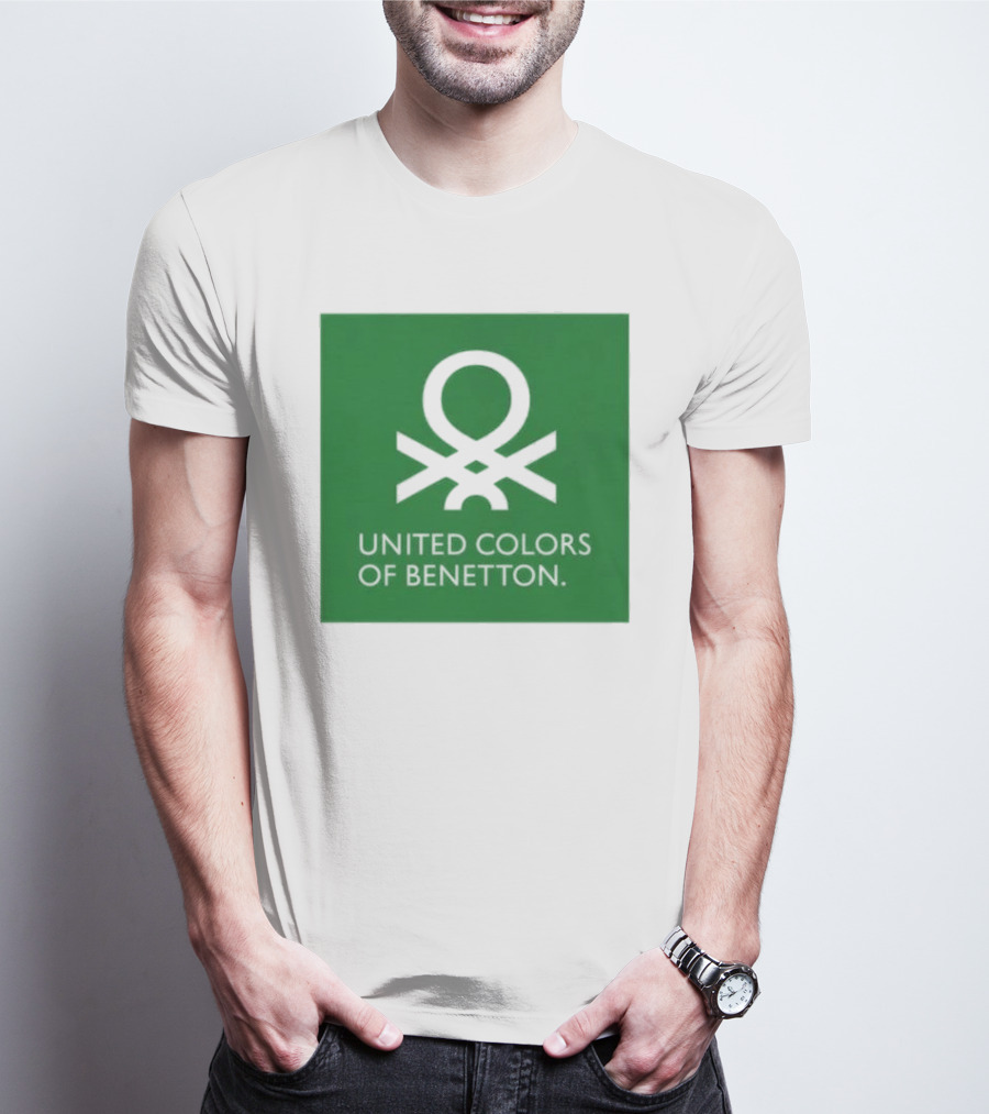 United Colors Of Benetton Green Emblem Fashion Brand T-Shirt
