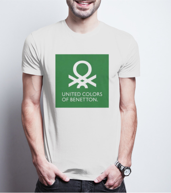 United Colors Of Benetton Green Emblem Fashion Brand T-Shirt