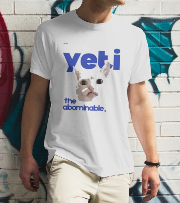 Yeti The Abominable No Boit Cat Face T-Shirt