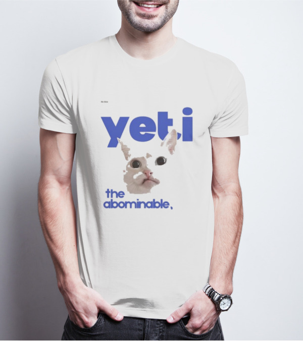Yeti The Abominable No Boit Cat Face T-Shirt