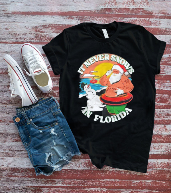 New Found Glory Santa Sunbathing It Never Snows In Florida T-Shirt