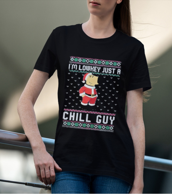 I’m Lowkey Just A Chill Guy Christmas Santa T-Shirt