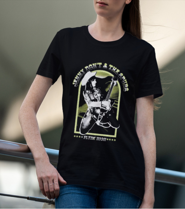 Jenny Don't And The Spurs Flyin' High Cowboy Guitarist T-Shirt