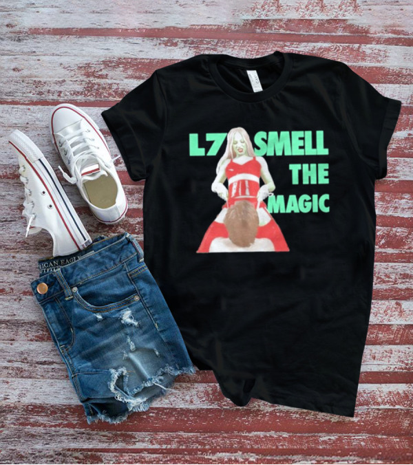 L7 Smell The Magic Band Bold Retro T-Shirt